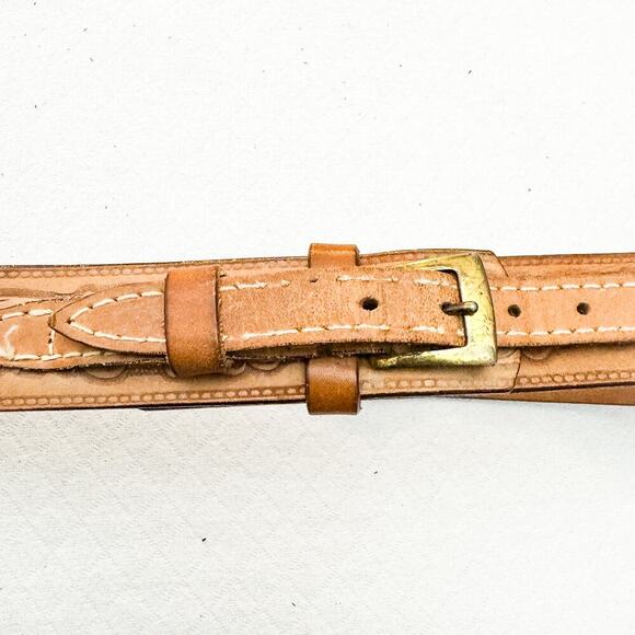 Steerhide Womens Brown Leather Western Belt Style 479213 Size 36 - Picture 2 of 4
